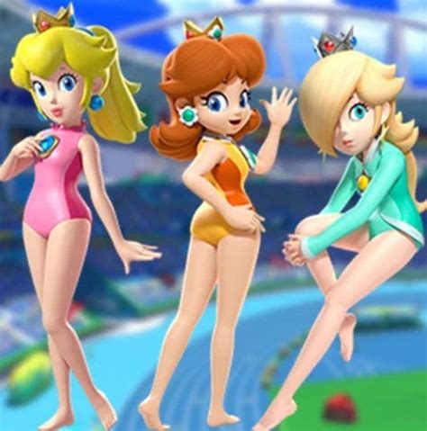 Princess Peach Daisy Rosalina Swimsuit Inspired Super Mario Brothers Gamecosplay Coslay