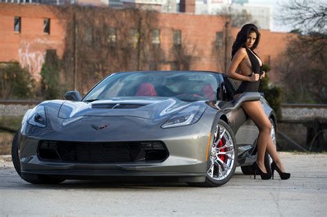 My Shark Grey Z With Sexy Latina Model Corvetteforum Chevrolet