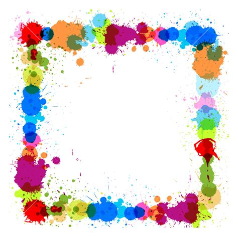 Colorful Scatter Frame Royalty Free Stock Image Storyblocks