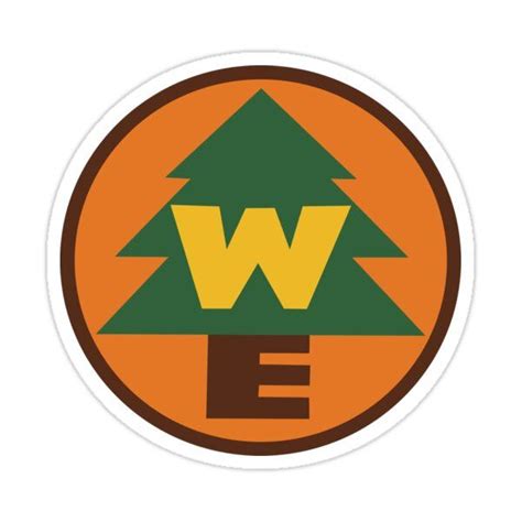 Wilderness Explorer Logo Sticker By Rebeccaariel Wilderness Explorer