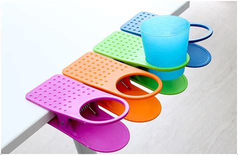 Clip On Table Cup Holders No More Spilling