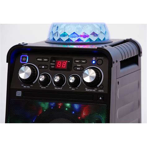 Altec Lansing Party Star Bluetooth Karaoke Machine 2 Microphones Cdg