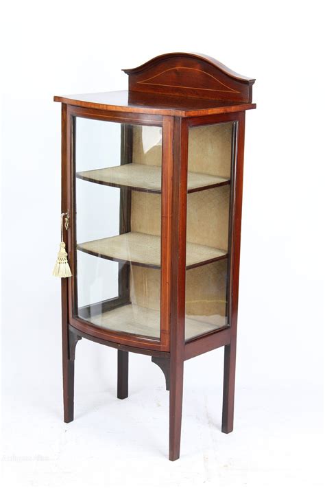 Small Edwardian Mahogany Display Cabinet Bookcase Antiques Atlas