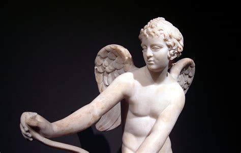 Cupid Ancient Roman Sculpture From The Archaeological Museum Of
