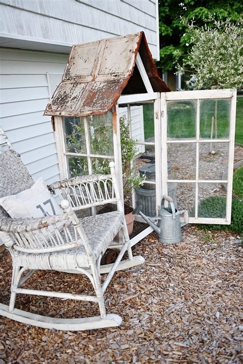 Here is how you can turn those items into some great landscaping for any home. DIY Window Greenhouse - Liz Marie Blog