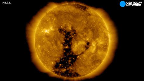 Watch Massive Coronal Hole Rotate Across Suns Surface
