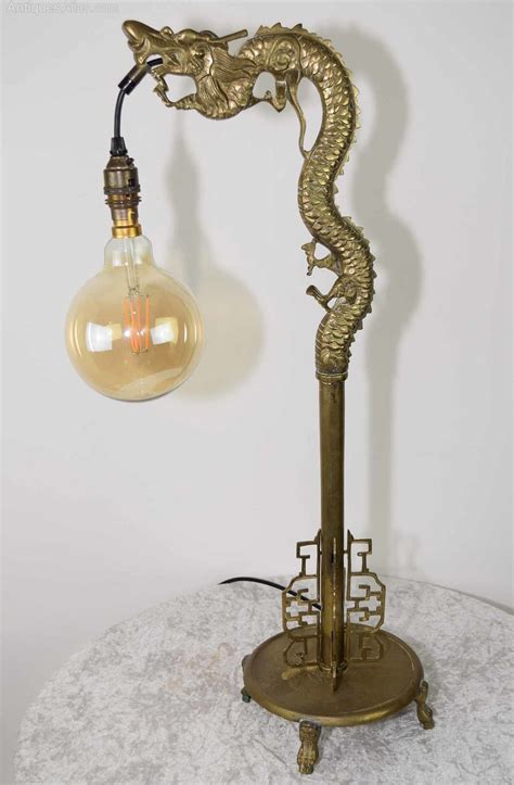 Antiques Atlas Chinese Brass Dragon Lamp