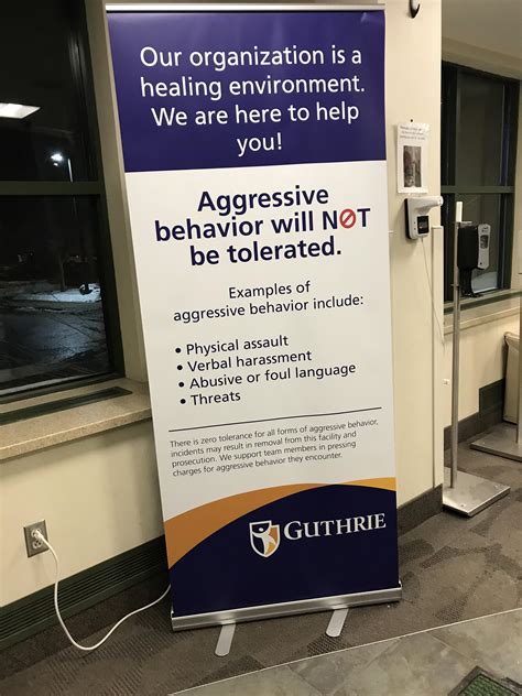 Seen In The Entrance Of My Local Hospital “aggressive Behavior Will N🚫t Be Tolerated” Rnursing