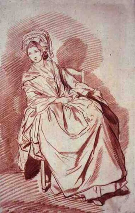 Study Of A Seated Lady Louis Rolland Trinquesse As Art Print Or Hand