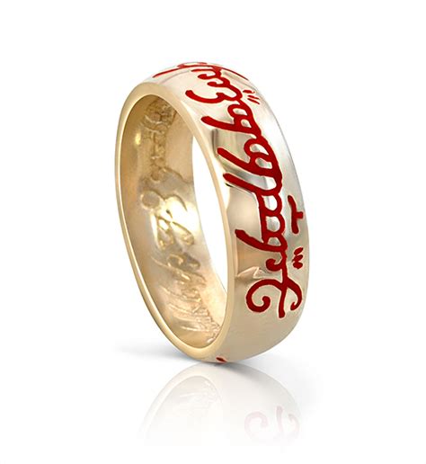 Official Gold The One Ring One Ring With Red Fire Script Buy One