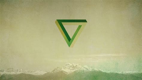 Penrose Triangle Geometry Green Mountain Wallpapers Hd Desktop And