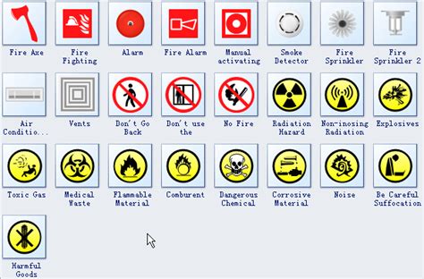 Evacuation Diagram Symbols