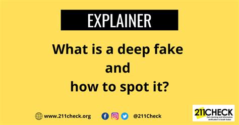 Explainer What Is A Deep Fake And How To Spot It 211check