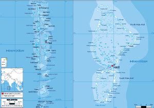 Maldives Map Political Worldometer