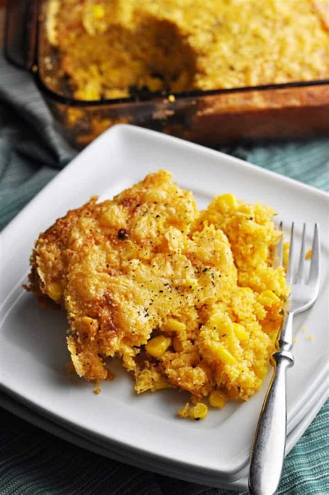 Sweetcorn Bake Corn Casserole With Cream Cheese Savory With Soul