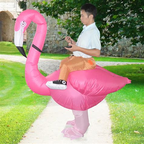 flamingo inflatable fancy costume blow up inflatable costume for cosplay halloween party stage