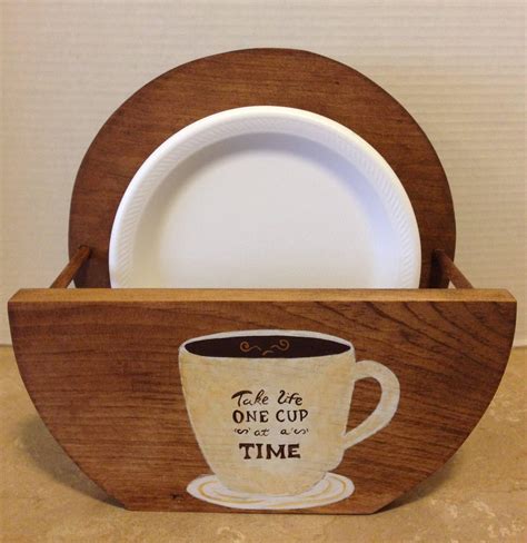 Paper Plate Holder Holder For Plates Paper Plates Wooden Plate