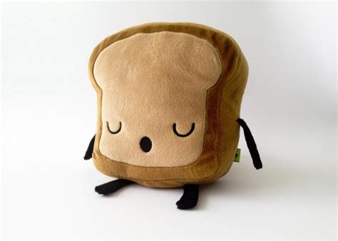 Toast Bread Plush Pillow Doll Toy Cartoon Simulation Cushion 15 Inch