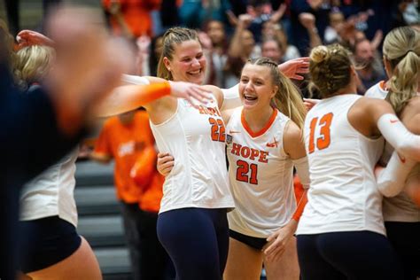 hope volleyball survives in five again to reach ncaa title match