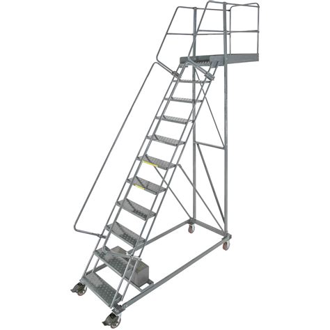 Ballymore Cl 11 28 11 Step Heavy Duty Steel Rolling Cantilever Ladder