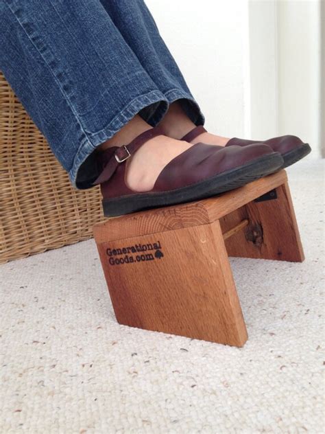 Barn Wood Collapsable Foot Rest Reclaimed Rustic