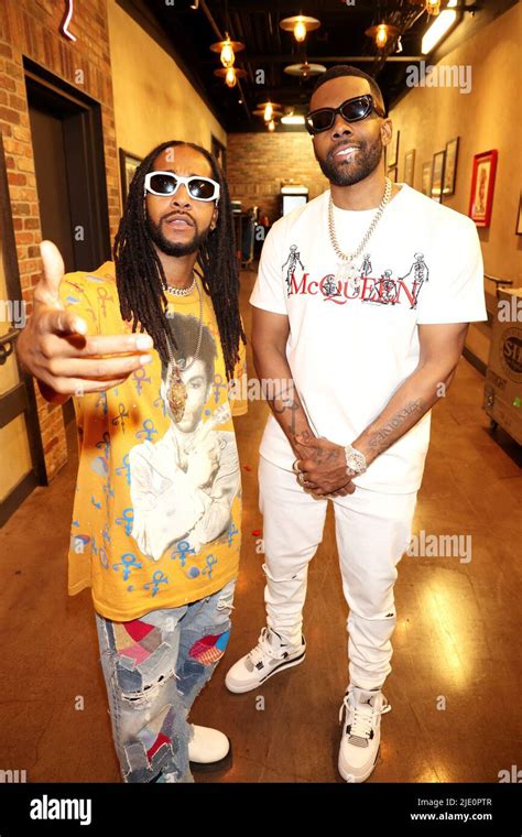 Los Angeles Ca 23rd June 2022 Omarion And Mario Backstage At Verzuz
