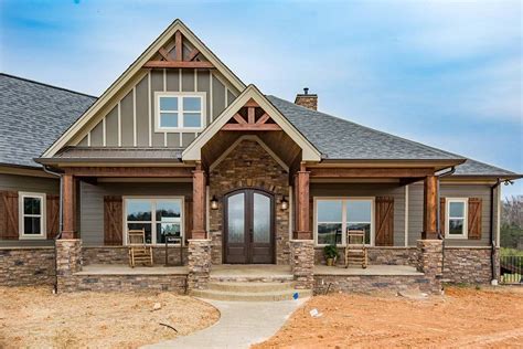 Plan 360012dk Charming 4 Bed Country Craftsman Home With Bonus Over