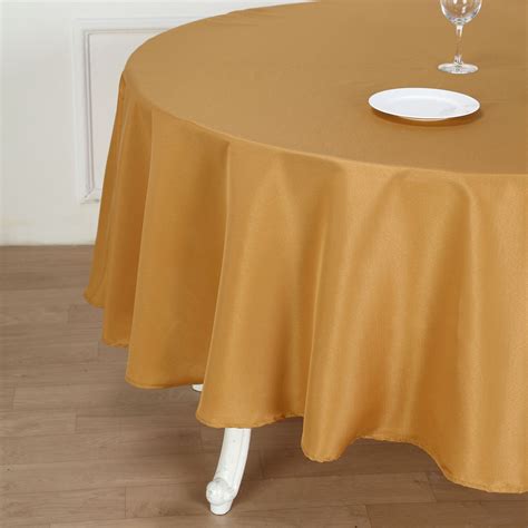 6 Pcs 90 Round Polyester Tablecloths Wedding Party Table Linens