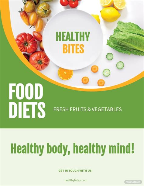 Nutrition Flyer Template Free Printable Templates