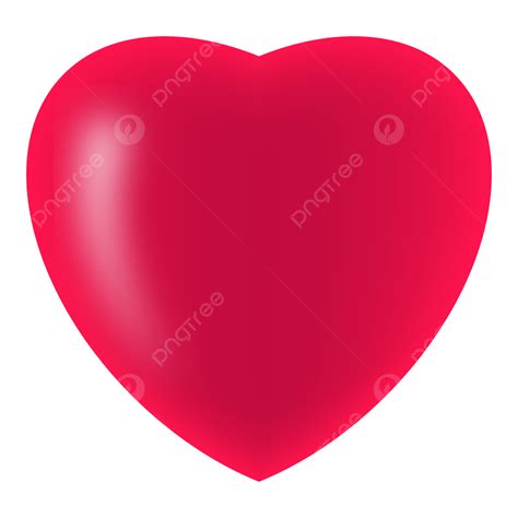 Shiny Red Heart Vector Heart Vector Heart 3d Love Png And Vector