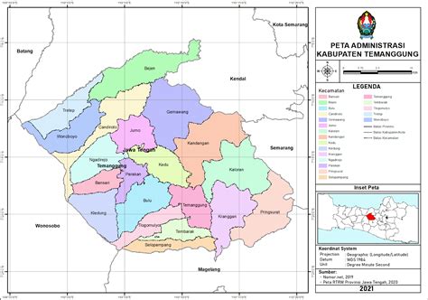 Peta Administrasi Kabupaten Magelang Provinsi Jawa Te Vrogue Co