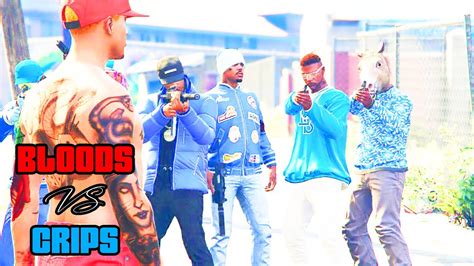 Bloods Vs Crips Lil Cousin 1 Gang War Gta 5 Rp Youtube