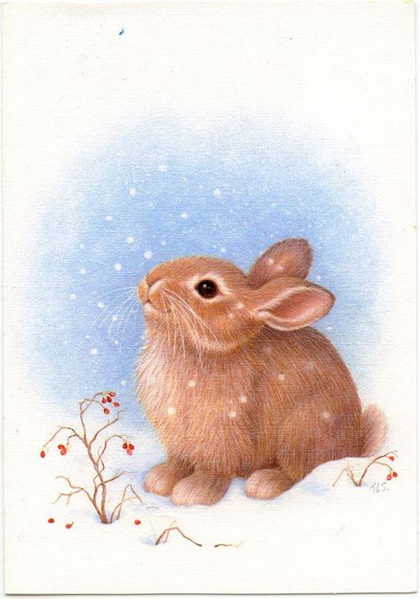 20 Best Rabbits And Hares Greetings Cards Images On Bunny