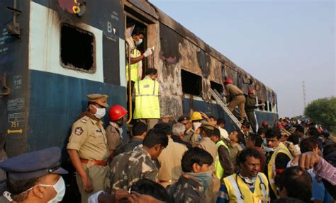 In Pictures Bangalore Nanded Express Train Catches Fire