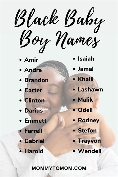 145 Black Baby Boy Names Including Meanings And Origins