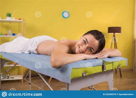 At Massage Room Professional Masseur Man Doing Professional
