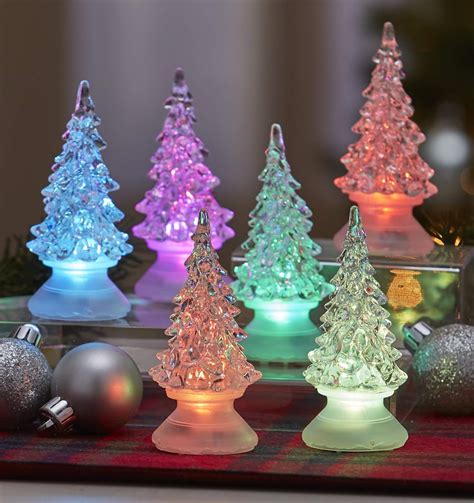 The Lakeside Collection Color Changing Mini Christmas Trees