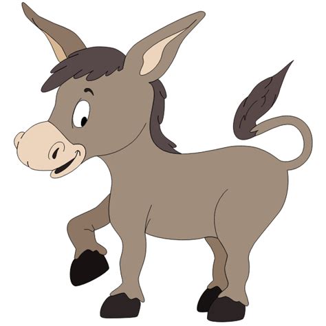 Cartoon smiling donkey | Free SVG