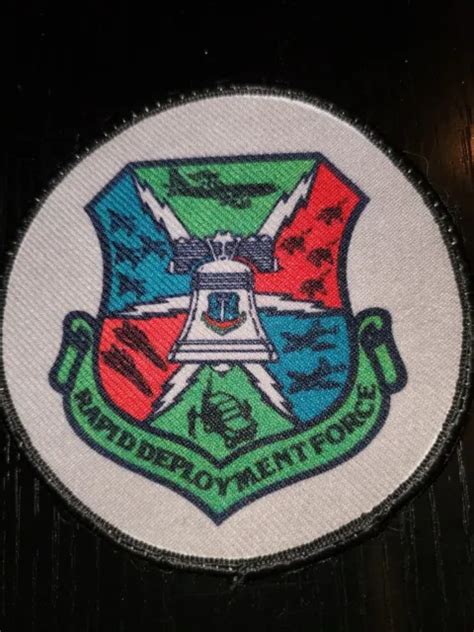 1960s 70s Usaf Air Force Rapid Deployment Fighter Squadron Patch Lk