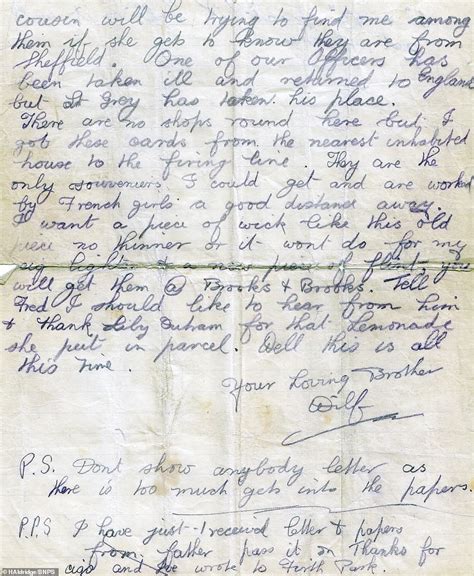 Great War Letters Reveal How 160 Tommies Were Killed Digging Trench I