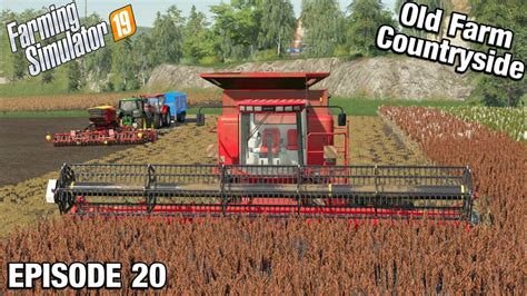 Working In The Sorghum Field Multiplayer Fs19 The Old Farm