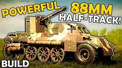 I Built A Powerful 88mm Half Track In Sprocket Tank Design Youtube