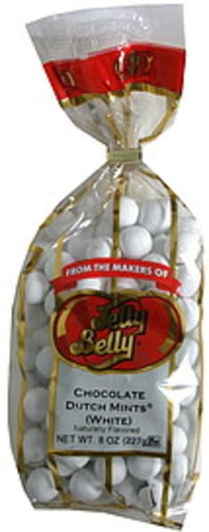Jelly Belly Chocolate Dutch Mints White 8 Oz Nutrition Information