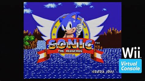 Sonic The Hedgehog 1991 Genesiswii Virtual Console Gameplay Hd