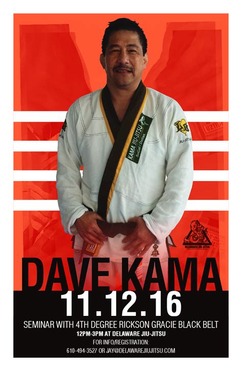Professor Dave Kama Seminar 4th Degree Rickson Gracie Black Belt