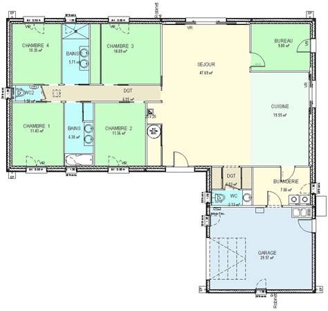 Maybe you would like to learn more about one of these? plan maison 4 chambres 130m2