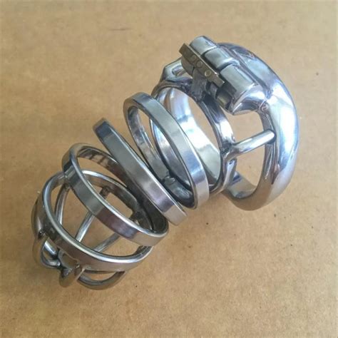 Male Chastity Device Ring Weld Penis Cock Cage Optional Urethral