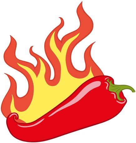 Cabai Merah Dengan Api Vektor-vektor Kepercayaan Untuk Alam-vektor