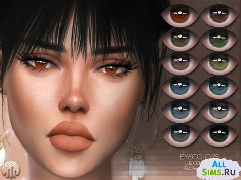 Линзы для глаз девушек от Busra Tr для Симс 4 скачать бесплатно All Sims