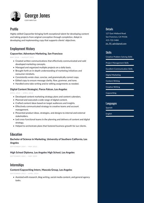 Copywriter Resume Examples And Writing Tips 2023 Free Guide